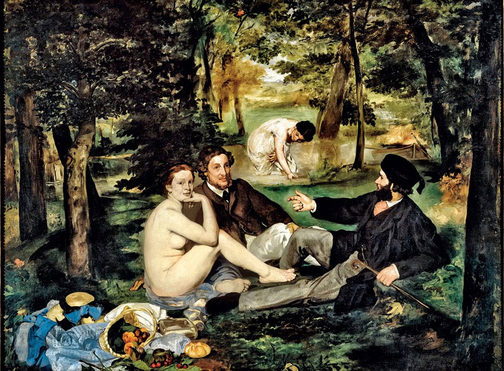 Édouard Manet, Colazione sull’erba, 1863, olio su tela, cm 208×264,5, Parigi, Musée d’Orsay