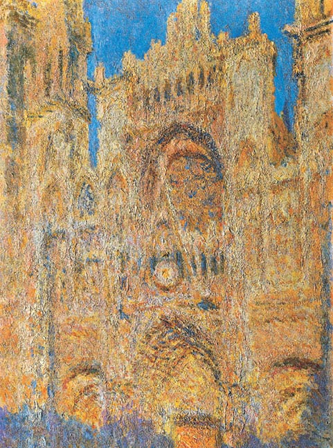 Claude Monet, La cattedrale di Rouen a mezzogiorno, 1894, olio su tela, cm 100×65, Mosca, Museo Puškin