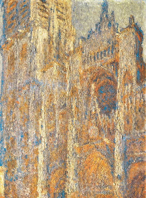 Claude Monet, La cattedrale di Rouen di sera, 1894, olio su tela, cm 101×65, Mosca, Museo Puškin