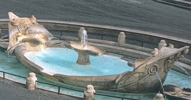 Pietro Bernini, Fontana della barcaccia, 1626-1629, Roma, Piazza di Spagna