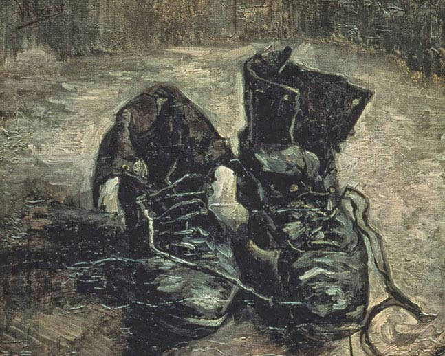 Vincent van Gogh, Un paio di scarpe, 1886, olio su tela, cm 37,5×45, Amsterdam, Van Gogh Museum