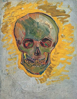 Vincent van Gogh, Teschio, 1887, olio su tela, cm 40,7×30,5, Amsterdam, Van Gogh Museum