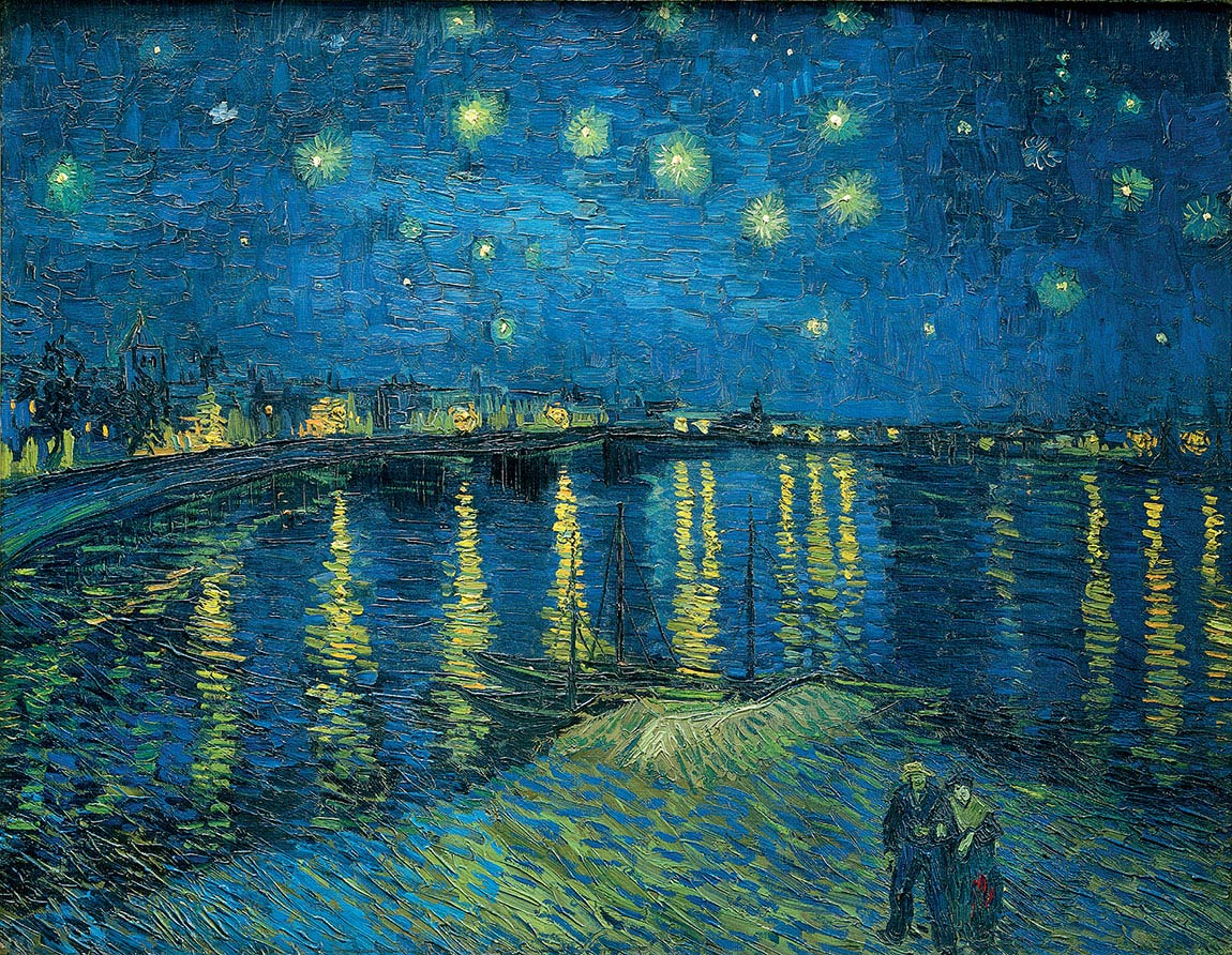 Vincent van Gogh, Notte stellata ad Arles, 1888, olio su tela, cm 72×92, Parigi, Musée d’Orsay