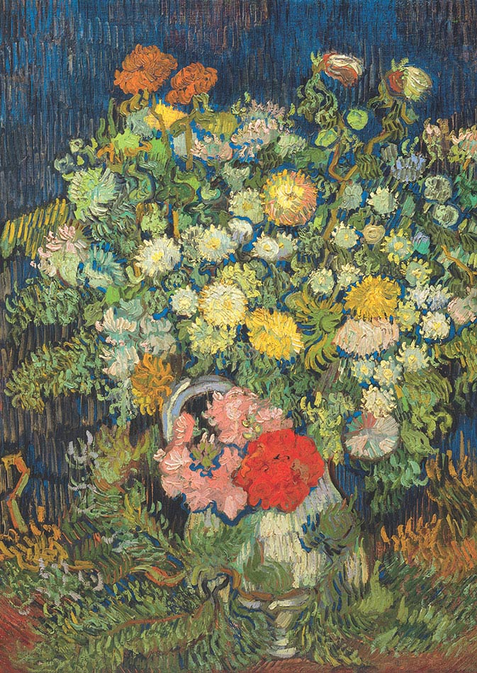 Vincent van Gogh, Mazzo di fiori in un vaso, 1889-1890 ca, olio su tela, cm 65×54, New York, The Metropolitan Museum of Art