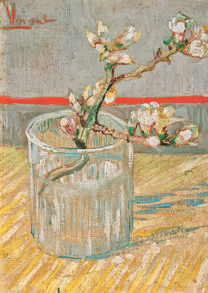 Vincent van Gogh, Ramo di mandorlo in fiore, 1888, olio su tela, cm 24×19, Amsterdam, Van Gogh Museum