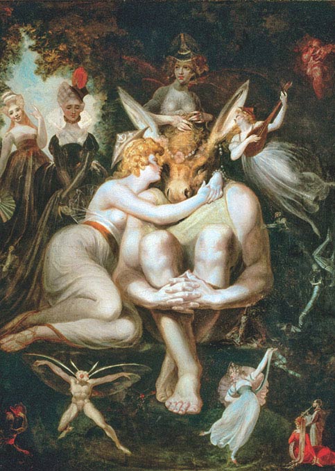 Johann Heinrich Füssli, Titania e Oberon, 1793-1794, olio su tela, cm 169×135, Zurigo, Kunsthaus