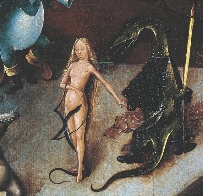 Hieronymus Bosch, Trittico del Giudizio Universale, pannello centrale, particolare, 1504, olio su tavola, cm 167,5×60, Vienna, Gemäldegalerie der Akademie der bildenden Künste