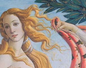 Sandro Botticelli, Nascita di Venere, particolare