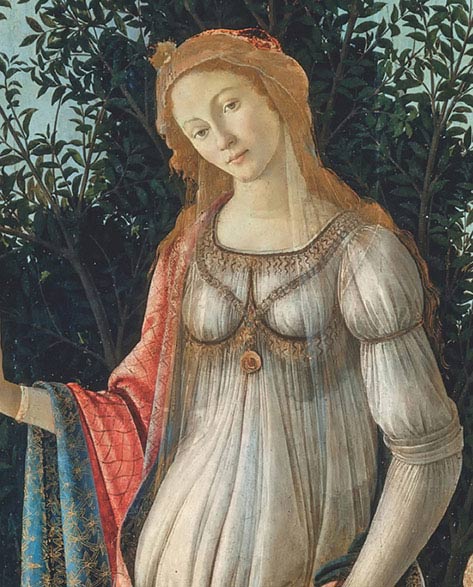 Sandro Botticelli, Allegoria della Primavera, particolare