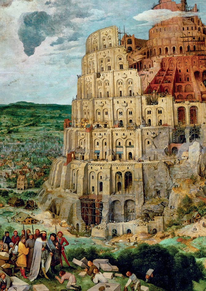 Pieter Bruegel il Vecchio, La torre di Babele, particolare, 1563, olio su tavola, cm 114×155, Vienna, Kunsthistorisches Museum