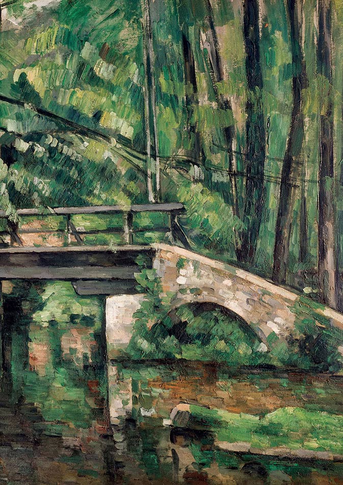 Paul Cézanne, Il ponte di Maincy, particolare, 1879, olio su tela, cm 58,5×72,5, Parigi, Musée d’Orsay