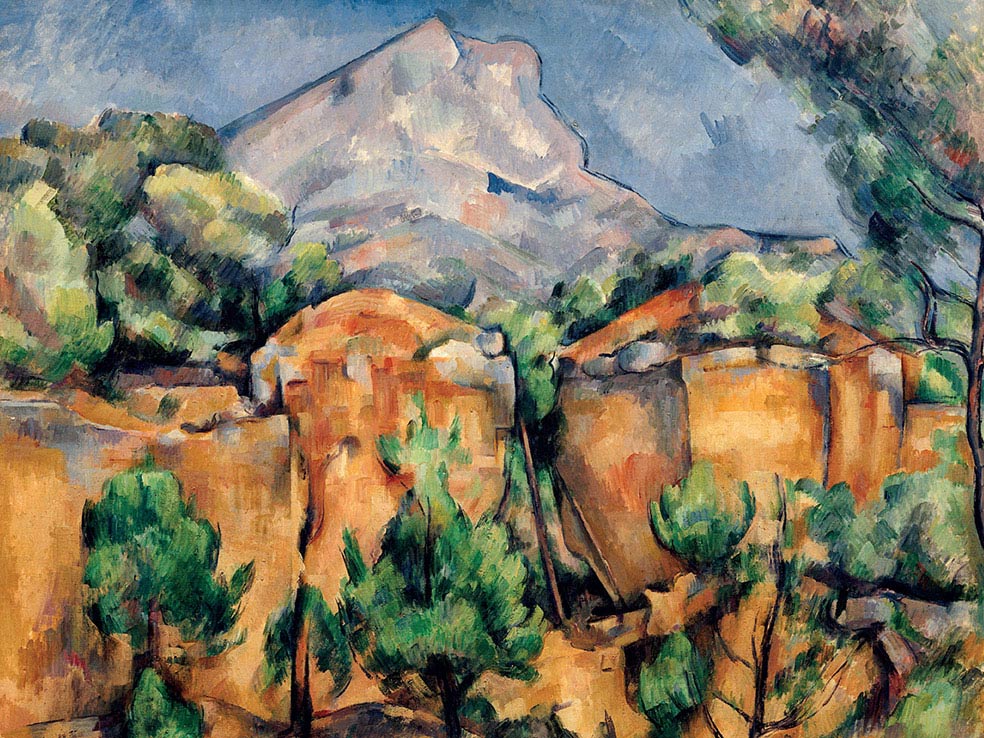 Paul Cézanne, La montagna Sainte-Victoire, 1897, olio su tela, cm 54×81, Baltimora, Walters Art Museum