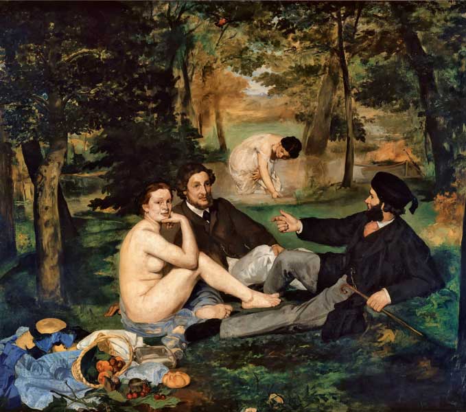 Édouard Manet, Colazione sull’erba, 1863, olio su tela, cm 208x264,5, Parigi, Musée d’Orsay