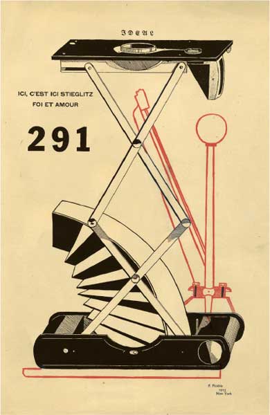 Copertina con disegno di Francis Picabia per la rivista “291”, luglio-agosto 1915, Iowa University, Dada Archive