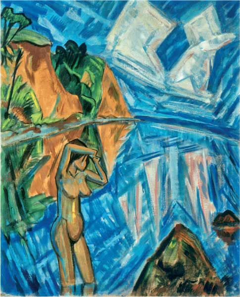 Erich Heckel, Giornata cristallina, 1913, olio su tela, cm 121x97, Monaco, Pinakothek der Moderne