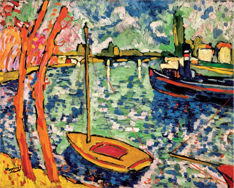 Maurice de Vlaminck, La Senna a Chatou, 1906, olio su tela, cm 82x102, New York, The Metropolitan Museum of Art