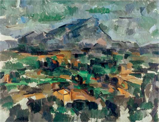 Paul Cézanne, La montagna Sainte Victoire, 1905, olio su tela, cm 63x83, Zurigo, Kunsthaus