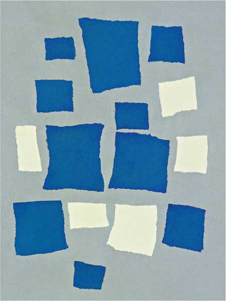 Hans Arp, Collage disposto secondo le leggi del caso, 1916-1917, collage, cm 48,6x34,6, New York, The Museum of Modern Art