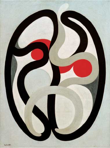 Auguste Herbin, Composizione astratta, 1932, olio su tela, cm 73x54, Nantes, Musée des Beaux-Arts