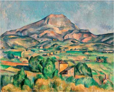 Paul Cézanne, La montagna Sainte Victoire, 1892-1895, olio su tela, cm 73x92, Merion, The Barnes Foundation