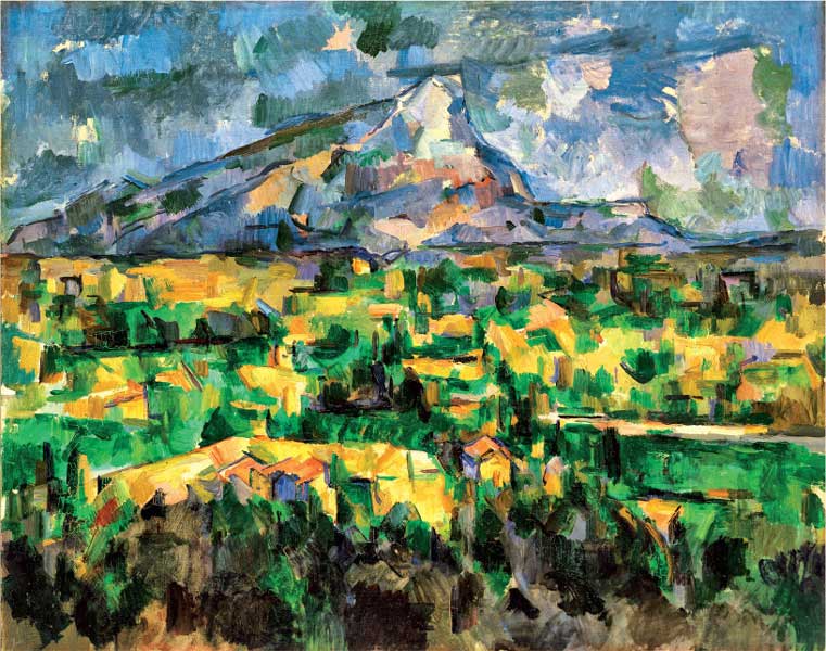 Paul Cézanne, La montagna Sainte Victoire, 1902-1904, olio su tela, cm 73x92, Filadelfia, Philadelphia Museum of Art