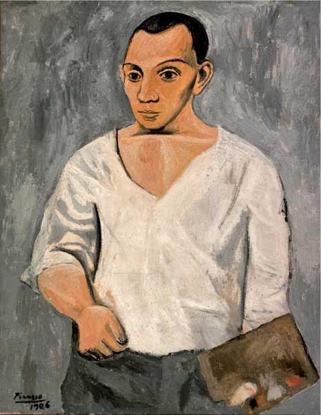 Pablo Picasso, Autoritratto, 1906, olio su tela, cm 92x73,3, Filadelfia, Philadelphia Museum of Art