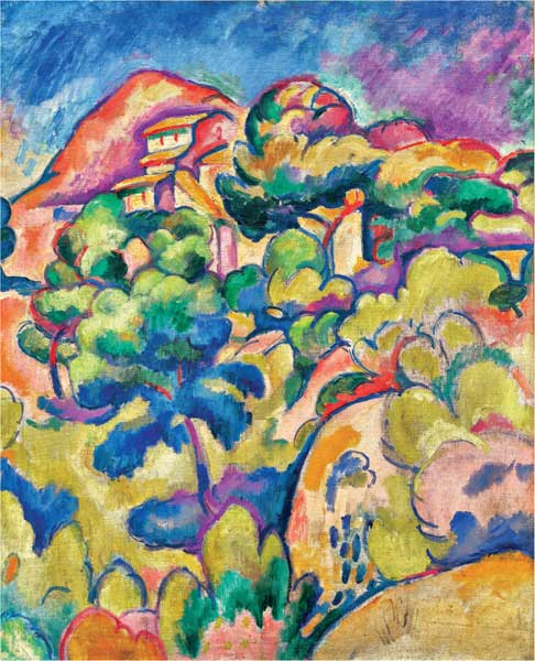 Georges Braque, Paesaggio a La Ciotat, 1907, olio su tela, cm 71,7x59,4, New York, The Museum of Modern Art