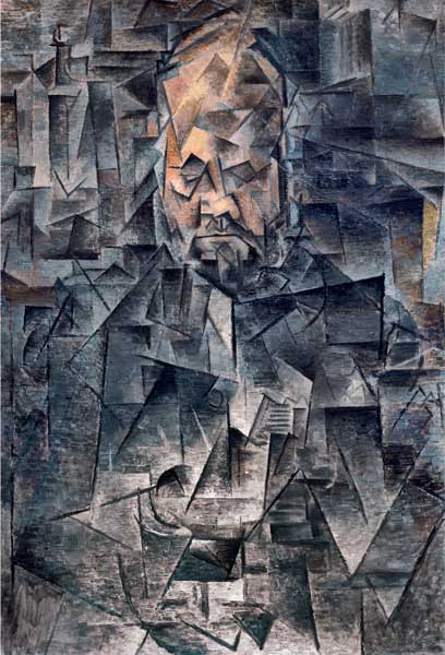 Pablo Picasso, Ritratto di Ambroise Vollard, 1909-1910, olio su tela, cm 92x65, Mosca, Museo Puškin