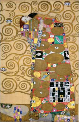 Gustav Klimt, Schizzi per L’albero della vita per palazzo Stoclet, 1905-1909, acquerello su carta, cm 194x120, Vienna, Museum für Angewandte Kunst