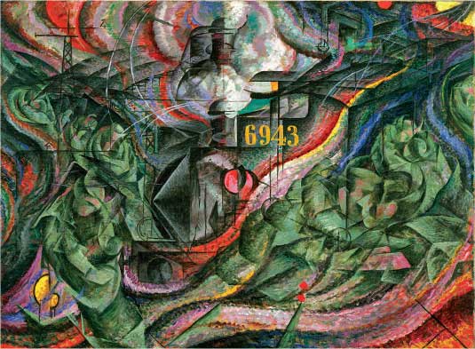 Umberto Boccioni, Stati d’animo II - Gli addii, 1912, olio su tela, cm 70,5x96,2, New York, The Museum of Modern Art