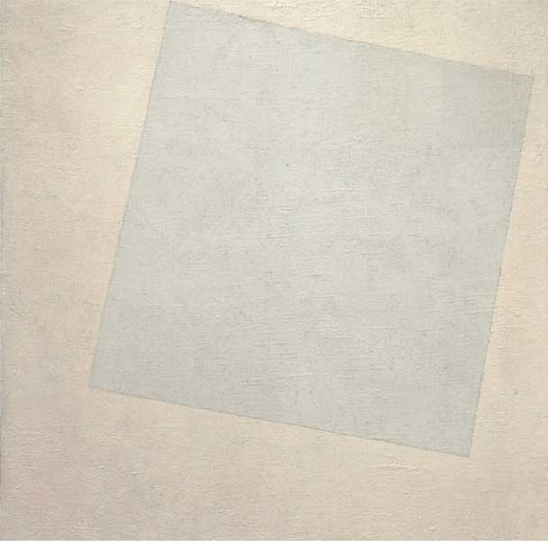 Kazimir Malevič, Bianco su bianco, 1918, olio su tela, cm 79,4x79,4, New York, The Museum of Modern Art