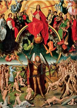 Hans Memling, Il Giudizio universale, particolare, 1468-1472, olio su tavola, cm 221x161, Danzica, Pomorskie Museum