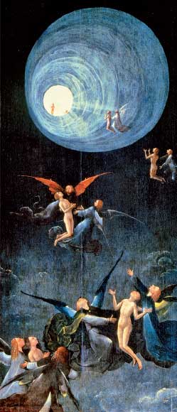 Hieronymus Bosch, Ascesa all’Empireo, 1490 ca., olio su tavola, cm 87x40, Venezia, Palazzo Grimani