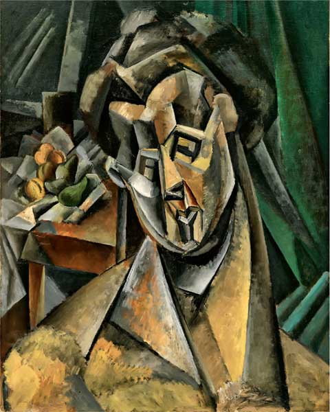 Pablo Picasso, Donna con pere (Fernande), 1909, olio su tela, cm 92x73, New York, The Museum of Modern Art