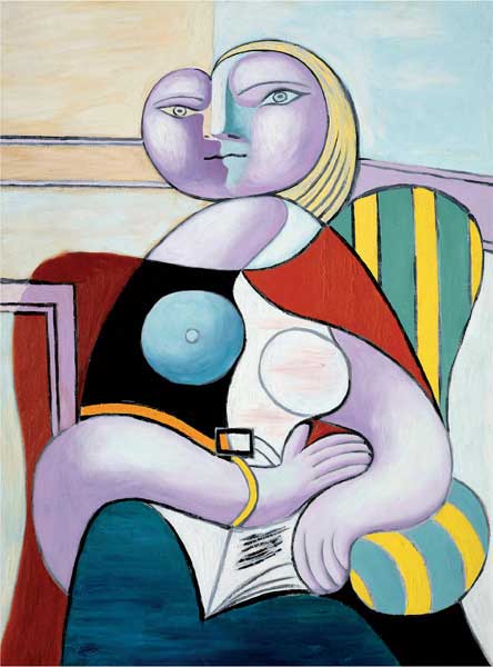 Pablo Picasso, La lettura, 1932, olio su tela, cm 130x97, Parigi, Musée National Picasso