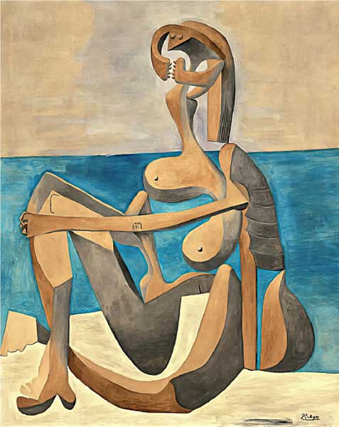 Pablo Picasso, Bagnante seduta, 1930, olio su tela, cm 163x129, New York, The Museum of Modern Art