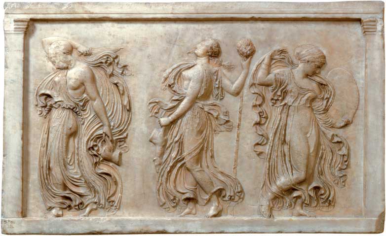 Menadi danzanti, I secolo d.C., marmo, cm 70x145, Firenze, Galleria degli Uffizi