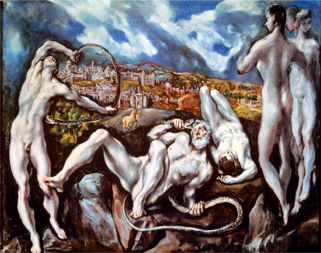 El Greco, Laocoonte, 1610-1614, olio su tela, cm 137x172, Washington, National Gallery of Art