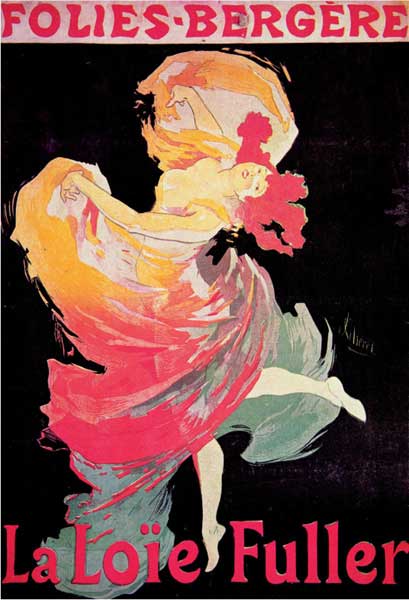 Jules Chéret, Folies-Bergére/La Loïe Fuller, 1893, litografia a colori, cm 100x70, Collezione privata