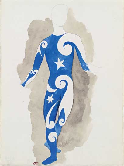 Pablo Picasso, Progetto per un costume da acrobata, 1916-1917, acquerello, matita di piombo, cm 28x20,5, Parigi, Musée National Picasso