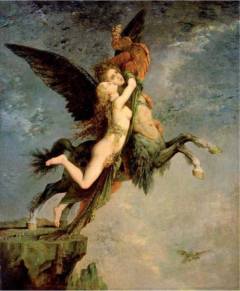 Gustave Moreau, Chimera, 1867, olio su tavola, cm 33x27, Cambridge, Fogg Art Museums