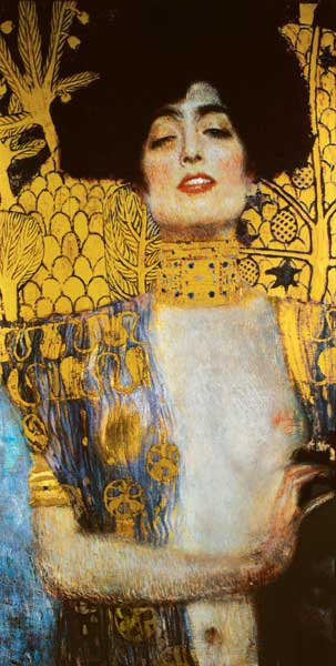 Gustav Klimt, Giuditta, 1901, olio e oro su tela, cm 84x42, Vienna, Belvedere