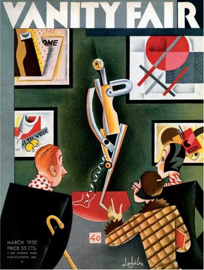 Constantin Alajalov, Copertina per “Vanity Fair”, marzo 1930, litografia a colori, cm 38x24, Collezione privata