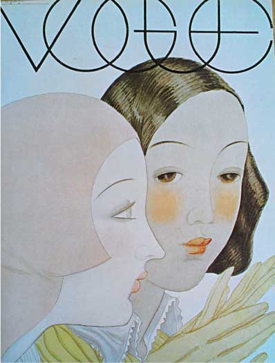 Georges Lepape, Copertina per “Vogue”, febbraio 1930, litografia a colori, cm 38x24, Collezione privata