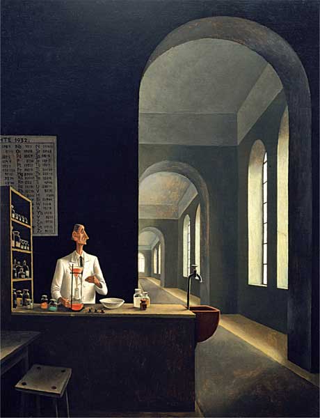 Franz Sedlacek, Il chimico, 1932, olio su tela, cm 82,5x63, Vienna, Historisches Museum