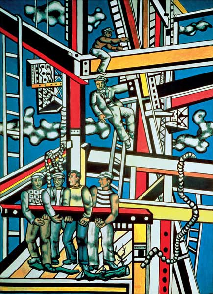 Fernand Léger, I costruttori, 1950, olio su tela, cm 300x200, Biot, Musée Fernand Léger