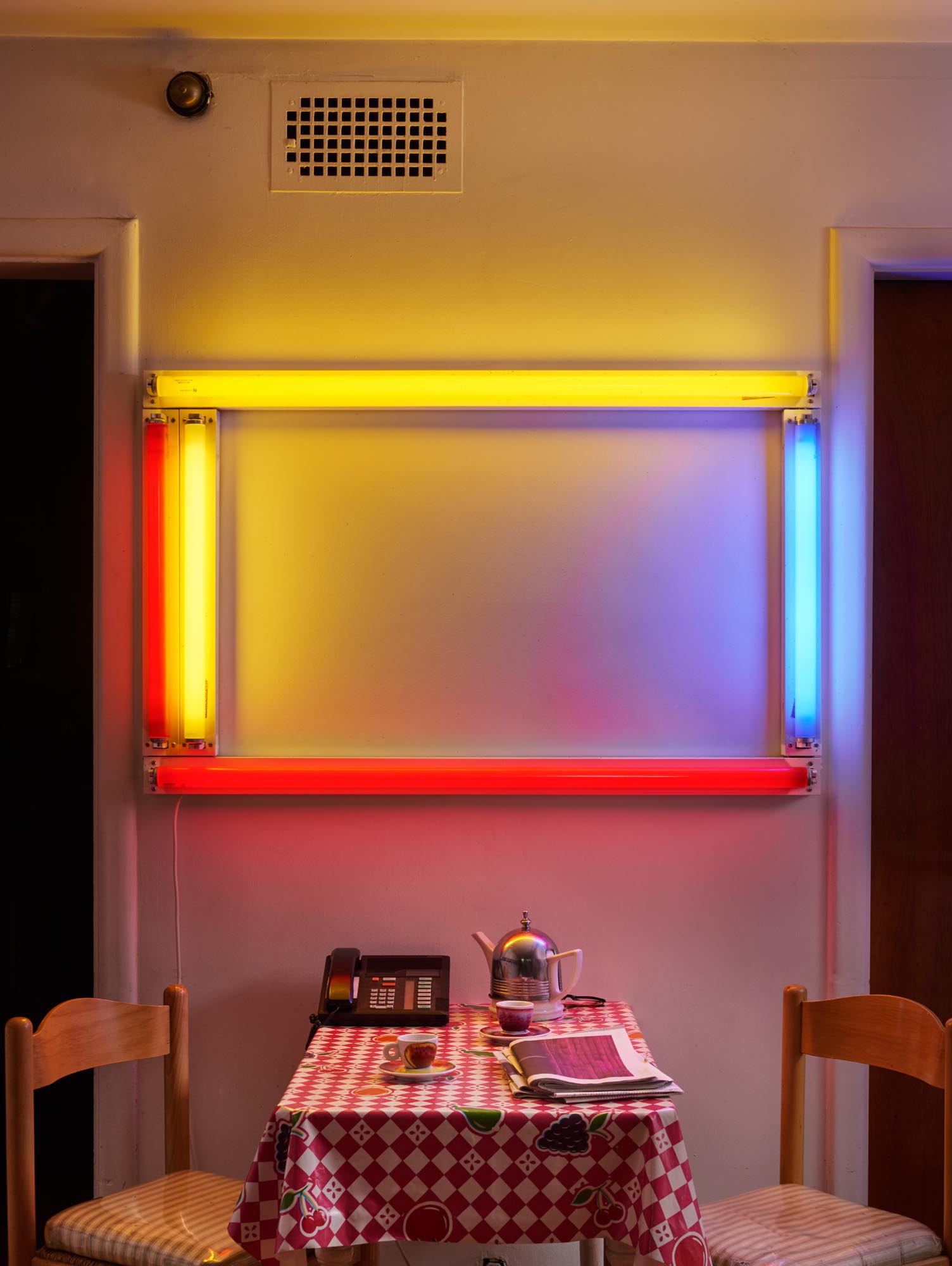 Photo of kitchen table.