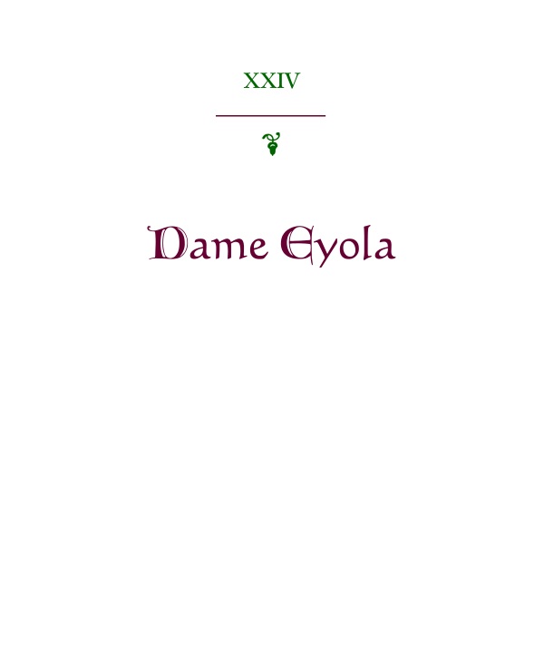 XXIV: Dame Eyola