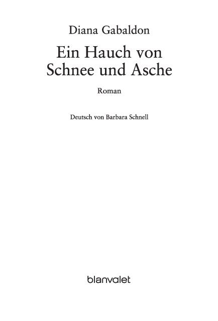 Ein Hauch von Schnee und Asche