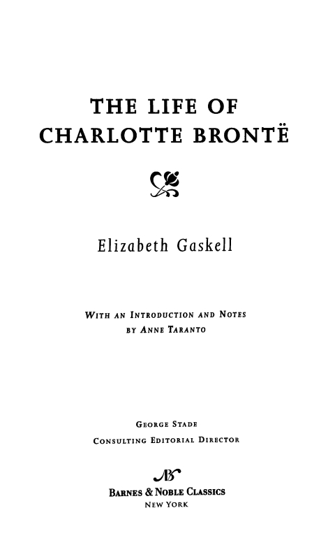 Life of Charlotte Bronte